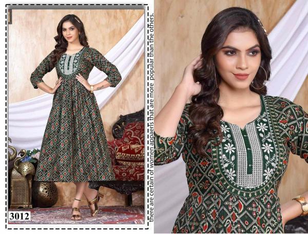 Golden Double Magic Vol 1 Foil Print Designer Kurti Collection